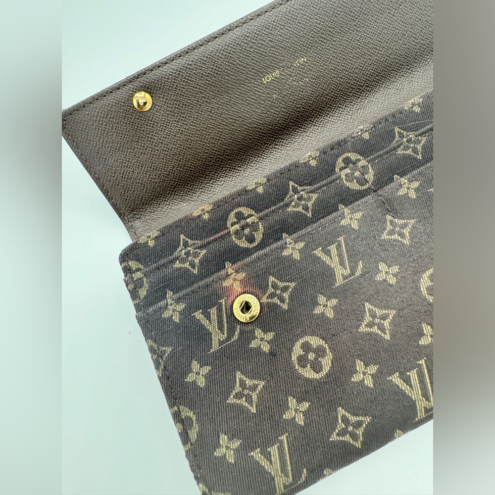 Louis Vuitton Monogram Mini Lin Wallet EUC - Picture 4 of 16